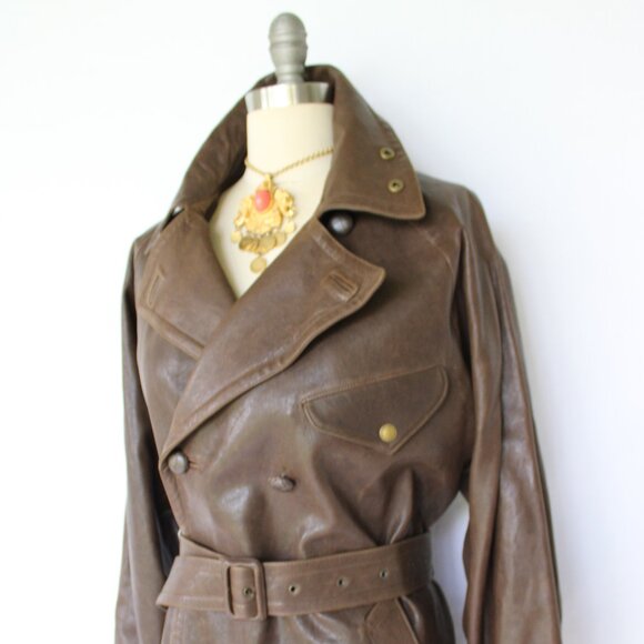 RALPH LAUREN Purple label collection leather military moto Spy Jacket POLO RRL - Picture 7 of 9